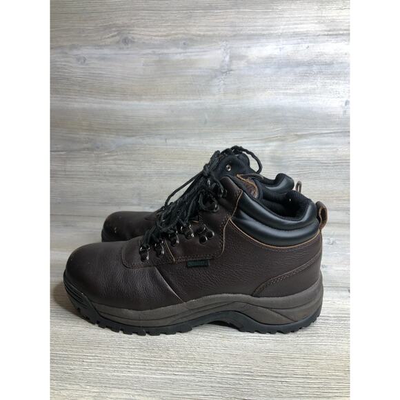 Propet Cliff Walker Brown Leather Weather Resistant Boots size 11 5E